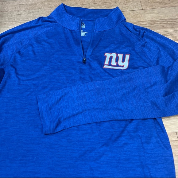 Majestic‎ New York Giants Quarter Zip Medium - Picture 1 of 7